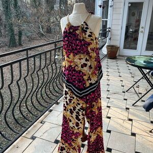 New York & Company Pink and Gold 2 Piece Set. Size L. NWT